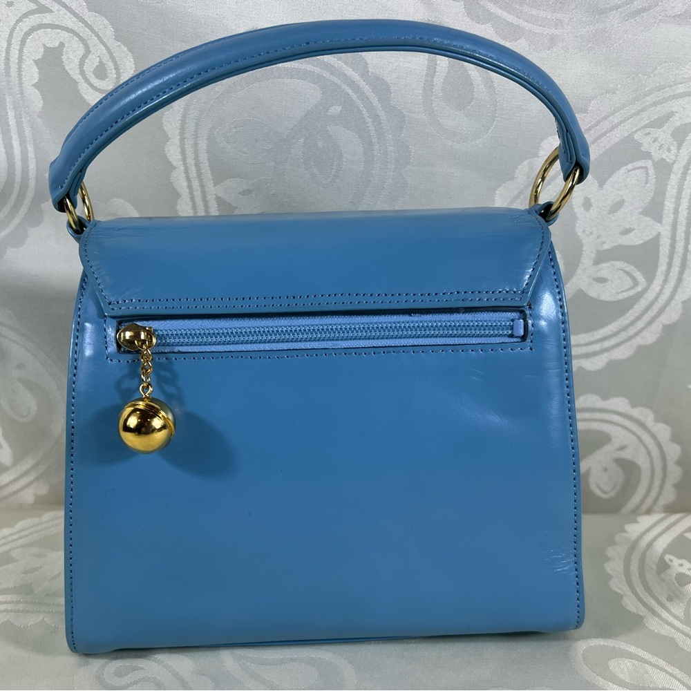 Collector’s Edition – Gianni Versace Powder Blue Top Handle Bag w/COA - Picture 2 of 16